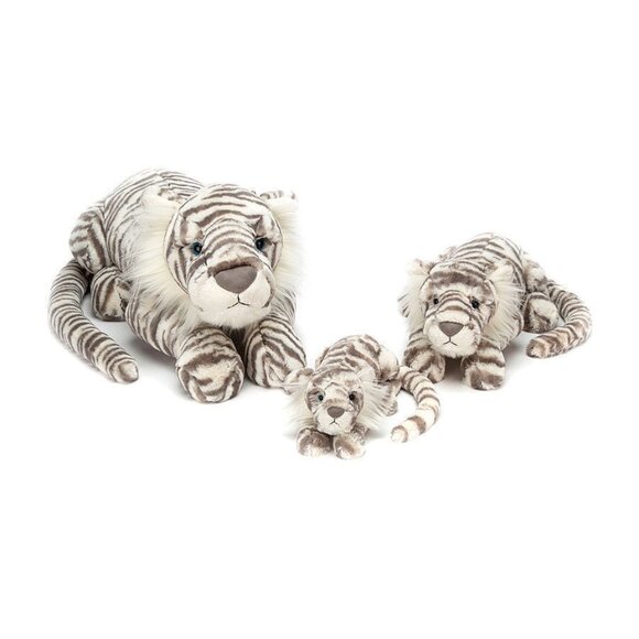 Jellycat SACHA SNOW TIGER  Authentic US seller Little NWT - Picture 4 of 10